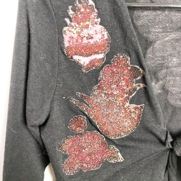 Cropped Tie Front Y2K Tattoo Top - Picture 4 of 8